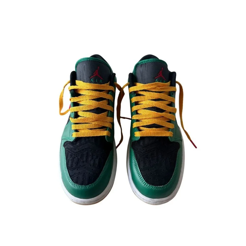 Nike Air Jordan 1 Low SE Holiday Special Malachite Green Sneakers Size 9 - Picture 7 of 10